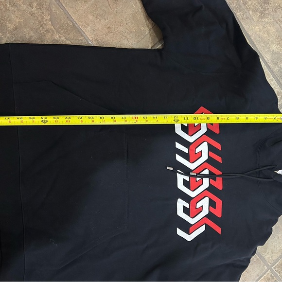 Men's Gucci mirrored print jersey, cotton hoodie size large made in Italy - Picture 8 of 12